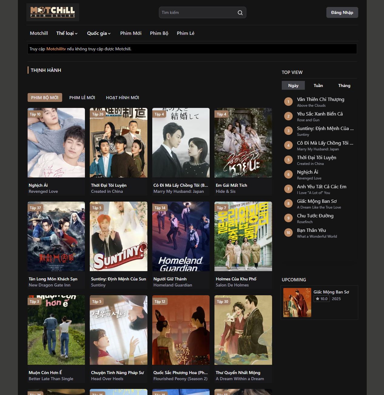 Source Code Web Phim Motchill v15 - Multi Source, Auto Sitemap | NQT Dev